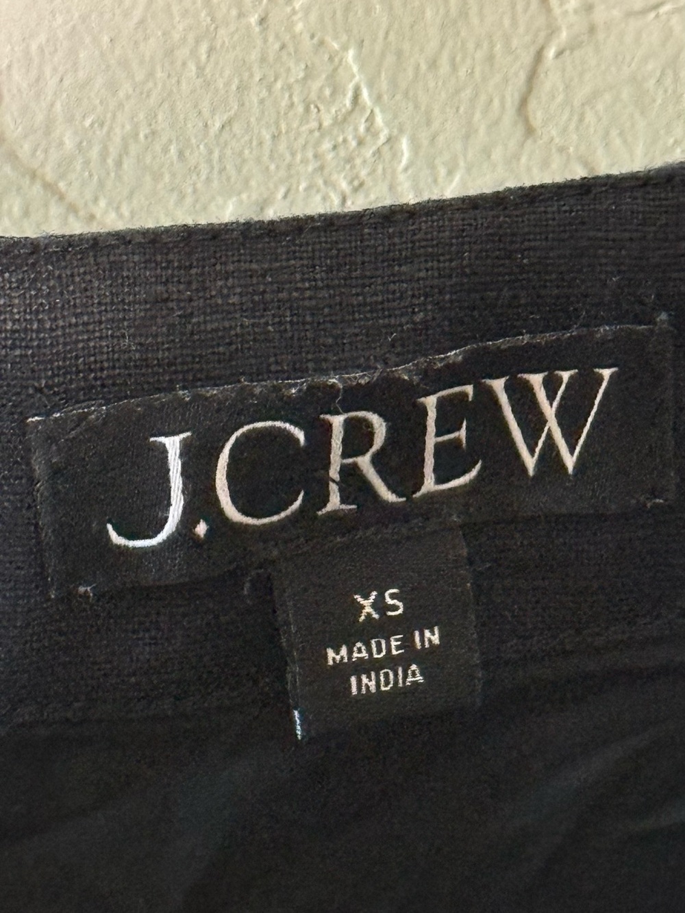 J.Crew Claudia Black Linen Mini Dress XS - Picture 5 of 11